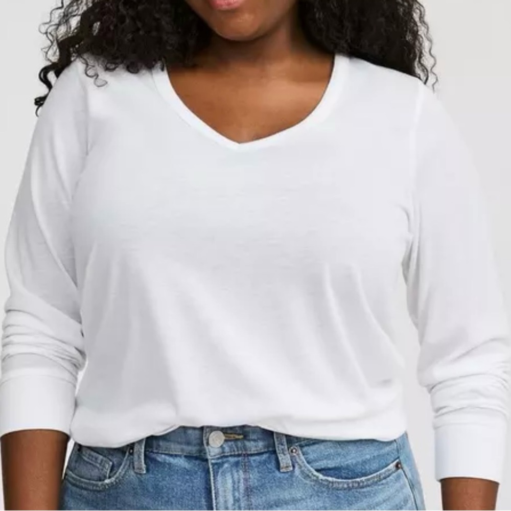 Torrid Girlfriend V-Neck Long Sleeve Tee